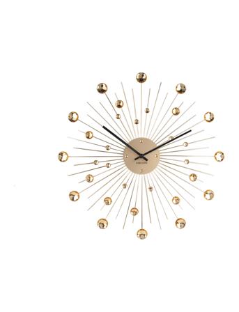 Wall Clock Sunburst Crystal Home Decoration Watches Wall Clocks Guld KARLSSON