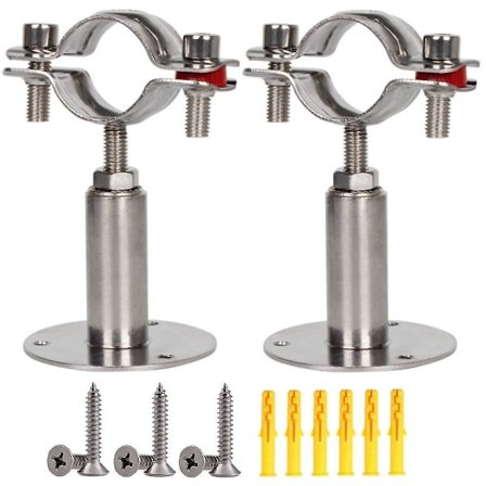 Justerbare rørholdere i rustfrit stål, skruemontering til rørholdere i loft