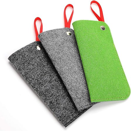 Pehmeä Silmälasikotelo 3-pakkauksessa. Huopainen Kannettava Matkakotelo Silmälaseille. Pehmeä Aurinkolasikotelo Pussipidike