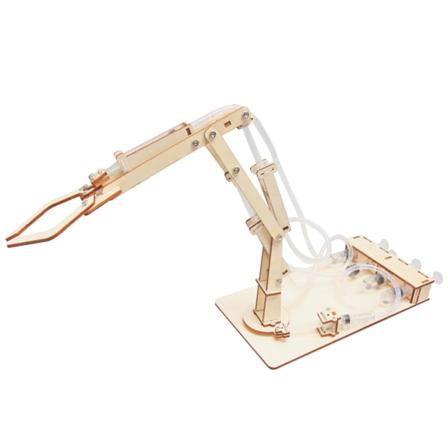 Teknologi liten produksjon hydraulisk mekanisk arm diy liten oppfinnelse gutt praktisk ungdomsskoleelev vitenskap eksperiment leketøy