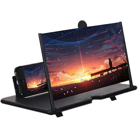 12 tuuman näytön suurennoslasi, 3D HD-mobiilipuhelimen suurennosprojektorinäyttö
