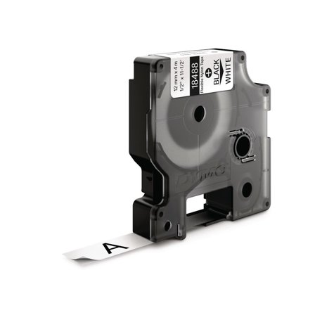 DYMO Tape Rhino flex nylon 12mm svart på vit - Lyreco - Kontorsmaskiner - Märkmaskiner och tape - Tape - Dymo Rhino