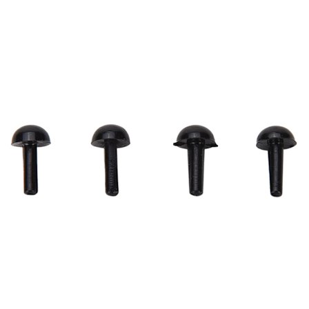 100 st/ set plast svarta ögon för björndocka djurdocka DIY