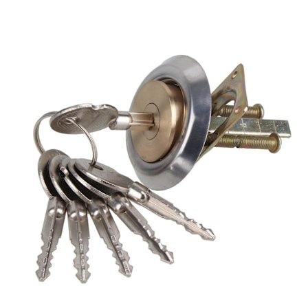 Solid Messing Nøkkel-Rim Sylinderlås Korsformet Overhead Garasjeport Hardware