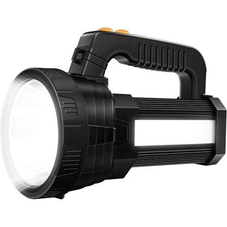 Superljus LED-strålkastare Uppladdningsbar ficklampa 6000 Lumen Handhållen strålkastare 10000mAh Långvarig ficklampa