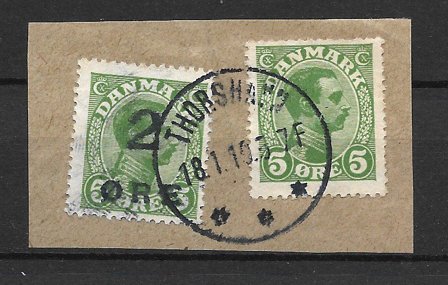 Færøerne 1919 - AFA 1+5 - Stemplet