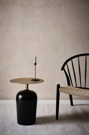 Jotex - Sidebord Ø 40,5 Cm Svart/messing - TORETTA - Kjøp Sidebord & småbord hos Jotex