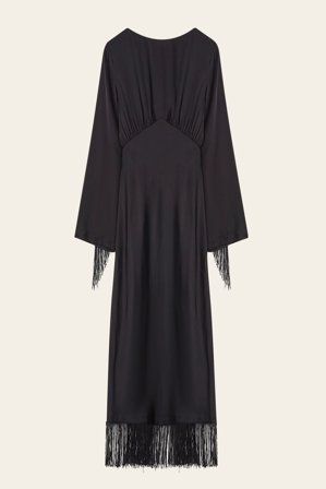 Malina - Heidi midikleid - XS - Black