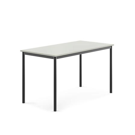 Tisch SONITUS, 1400x700x760 mm, Hochdrucklaminat grau, anthrazit