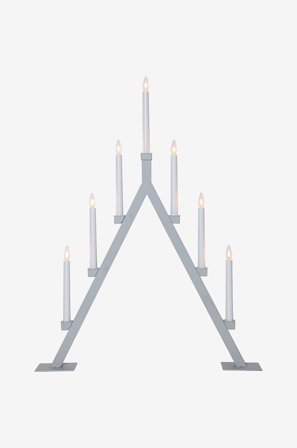 Jotex - Lysestake Oliver Gy0006-grey - Kjøp Adventsstaker hos Jotex