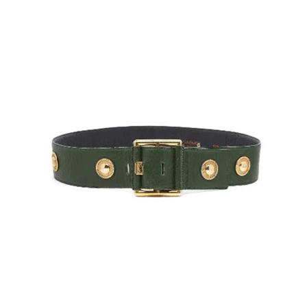 Saint Laurent Vintage, Pre-owned Canvas belts Groen, Dames, Maat:ONE Size