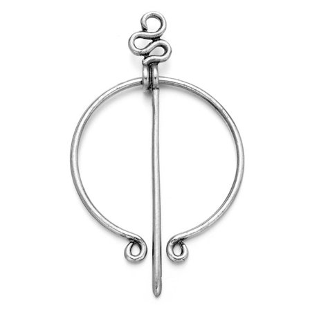 Viking Brosje Skjerf Brosje SILVER STYLE-2 STYLE-2