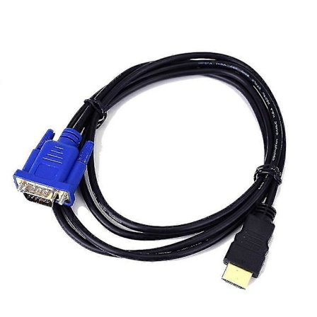Sinknap 6ft 1080p HDMI-kompatibel Hann til VGA Hann Videokonverter Adapterkabelledning for HDTV DVD