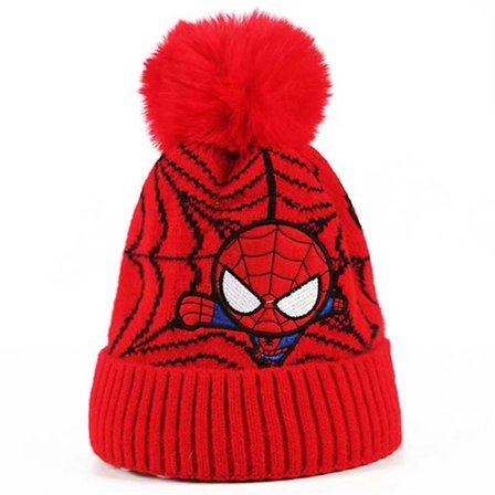 Barnas Spiderman Strikket Lue Vinter Varmt Hodeplagg