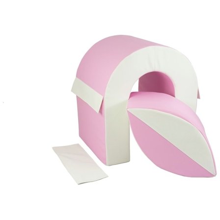 PQP Lekkuddar - Bro Vit Och Rosa Pastel - Litenleker