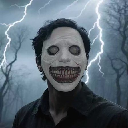 Exorcist maske uhyggelig Halloween maske horror dæmon hovedbeklædning fest COS rekvisitter