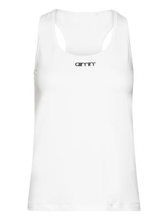 Racer Back Tank Sport T-shirts & Tops Sleeveless White Aim ́n