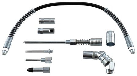 PELA 566547 Adapterset till fettspruta, 8 delar, Verkstad & fordon