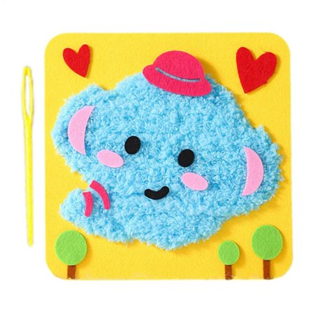 Broderisæt med dyremotiver, pædagogisk legetøj til børn, fødselsdag