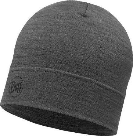 Buff Lightweight Merino Wool Hat Solid Grey