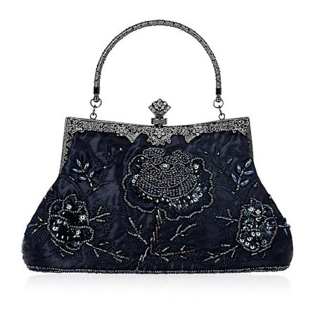 Elegant Ramme Kvinder Formelle Perle Aften Punge Og Håndtasker Brude Sekvens Clutch Taske Cocktail Party Taske