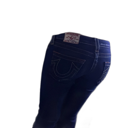 Mörkblå True Religion jeans bootcut