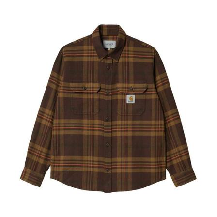 Carhartt Wip, Casual Shirts Bruin, Heren, Maat:S