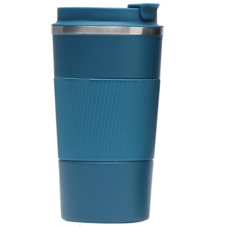 IC Vakuumisolerad kaffetermos i rostfritt stål för kalla och varma drycker - blå - 380 ml