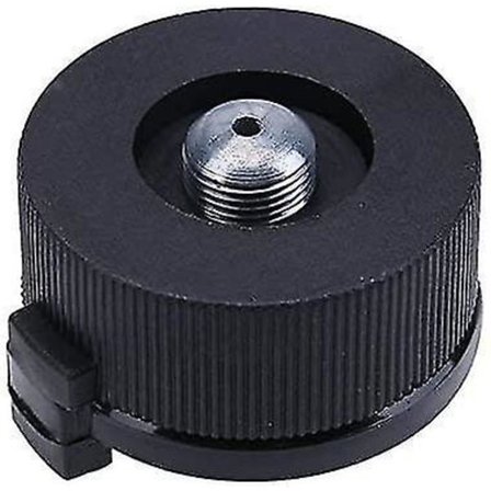 Camping Kogeplade Adapter Stik Gasovn Vandretur Værktøj Sort