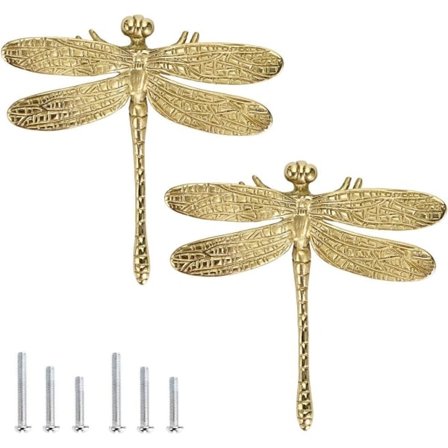 2-pack mässing lådor handtag, skåp skåp handtag -