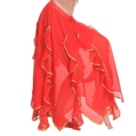 Dansande kjol Spansk kjol RÖD