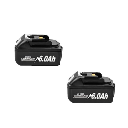 18V 9000mAh Li-Ion Batteri til Makita, Genopladelig, CE-certificeret,2 stykker 6,0Ah