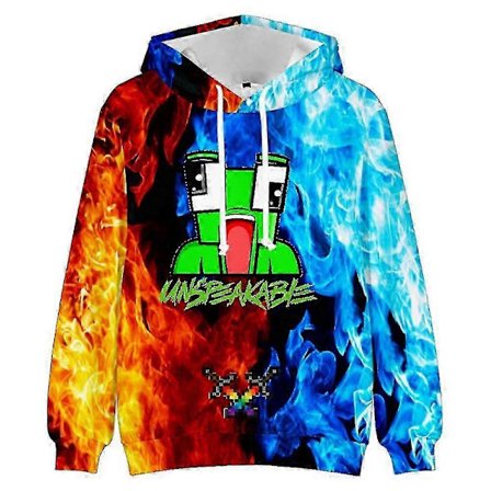 Unspeakable Barne Gensere med Hette Youtuber Merch Langermet Casual Pullover Topper[HK]