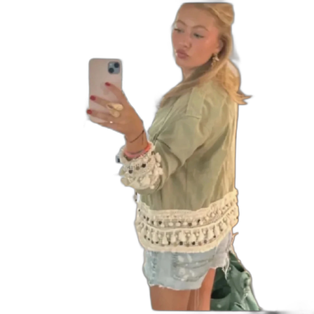 Grön Zara jacka