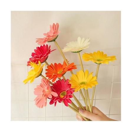 18 st konstgjorda prästkragar Gerbera prästkragar konstgjord bukett 15 tum för bröllop brudbukett del