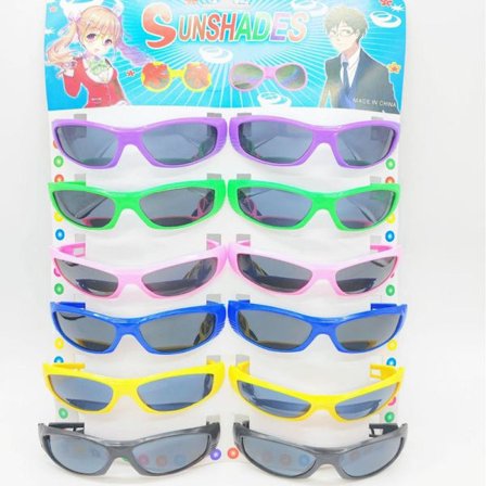 Solbriller til børn, Stor pakke med festgaver, 12-pak Neon solbriller til børn, drenge og piger, sommerstrand, pool, sjove gaver, legetøj, slik