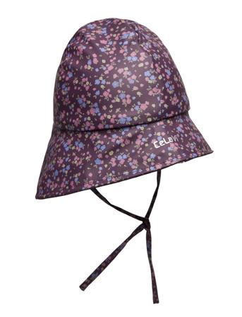 Pu Hat W.fleece - Aop Accessories Headwear Hats Rain Hats Lilla CeLaVi*Betinget Tilbud