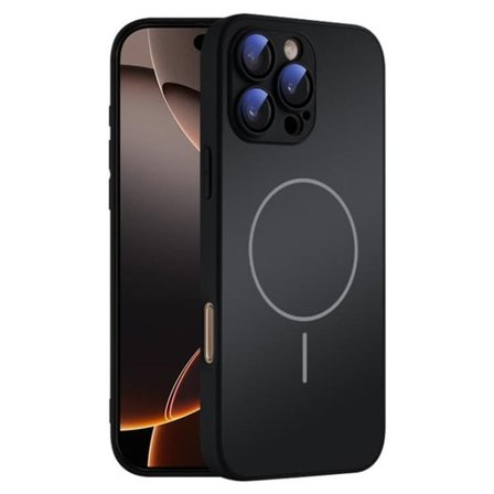 Bagsiden af hærdet glas med MagSafe til iPhone 16 Pro Max - Svart