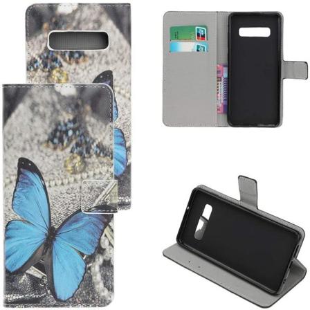 Plånboksfodral Samsung Galaxy S10 - Blå Fjäril