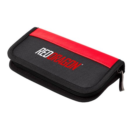 Red Dragon Darts Case Firestone 1 - 1 Dart Wallet Case,Portable,Lightweight,Red Black,Travel,Carrying,Storage,Organizer,Professional