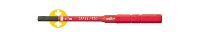 Wiha slimBit 35509 Bits torx, 75 mm, 1000 V T20x75 mm, Borra & mejsla
