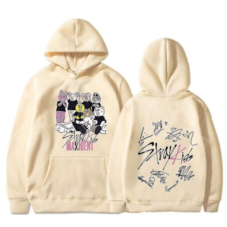 Ny Stray Kids Hoodie khaki