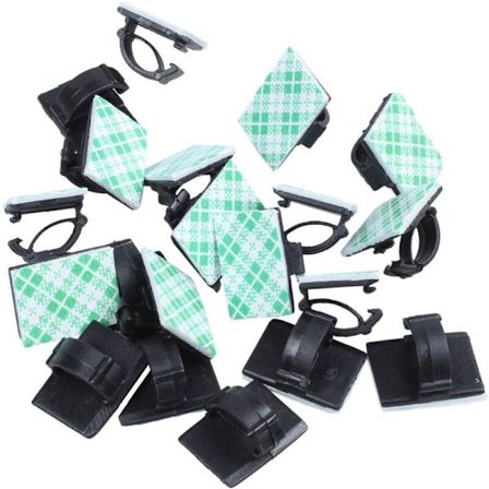 20 kpl Liimautuvia Auton Kaapelinsidontaklipsuja Kaapelin Kääntäjä Pudotus Solmu Kiinnitys Kaapelinsidonta Säilytyskaapeli Järjestäjä Työpöydän 