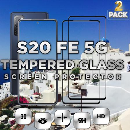 2 Pack Samsung S20 Fe 5g - 9h Härdat Glass - Super Kvalitet 3d