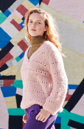 Katia Strikkeoppskrift-PDF V-Genser Reiki