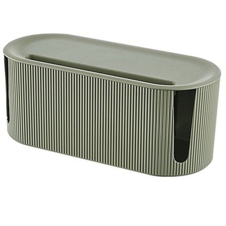 Kabelhantering Organizer Box med lock Sladd Organizer Box för att dölja & dölja power Sladdar Hider för skrivbords-TV