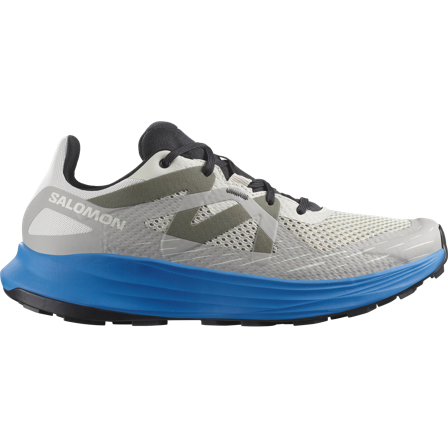 Salomon - Men's Trail Running Shoes Ultra Flow - Lunar Rock / French Blue - 7