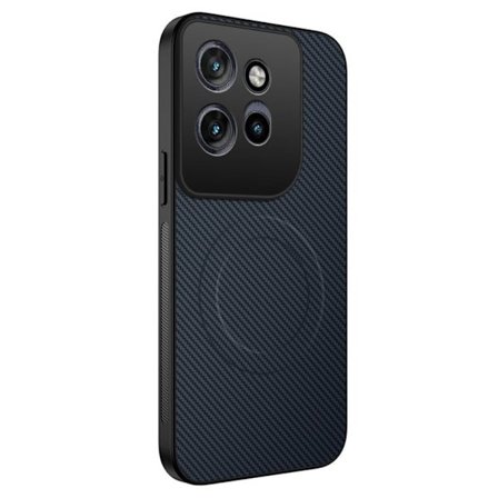 Motorola Edge 70 5G Case MagSafe Compatible Carbon Fiber - Blue