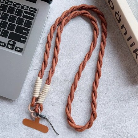 Retro Mobiltelefon Universal Flätad Rem Crossbody Långt Rep Snodd Stark Hållbar Säkerhet Mobiltelefon Snoddar