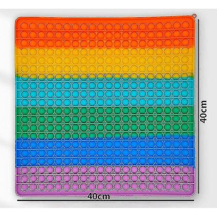 Big Size Fidget Toys 30/40cm Pops It Square Antistress Toy Bubbl